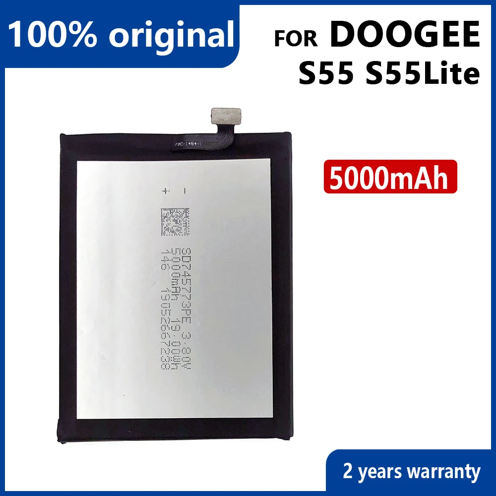 

100% Genuine Batteria Replacement Batteries 5000mAh For Doogee S55 Battery Phone For Doogee S55 lite with tracking number