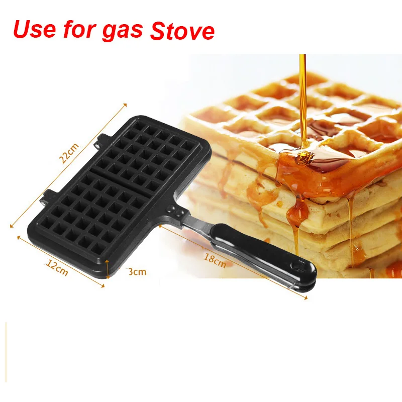 Online Cetakan Pembuat Wafel Anti-lengket Mesin Besi Portabel Panci Gas Dapur Rumah Tangga Pembuat Kue Telur Gelembung Oven Mesin Sarapan