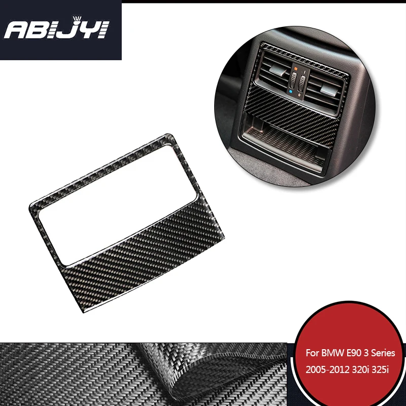

Carbon Fiber Car Interior Back Air Vent Frame Cover Sticker For BMW 3 Series E90 E92 E93 2005-2012 Car Styling Accessories