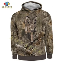 sonspee 3d camo hunting animals hare hoodies women fashion streetwear hooded sweatshirt long sleeve casual pullover men hoodie x