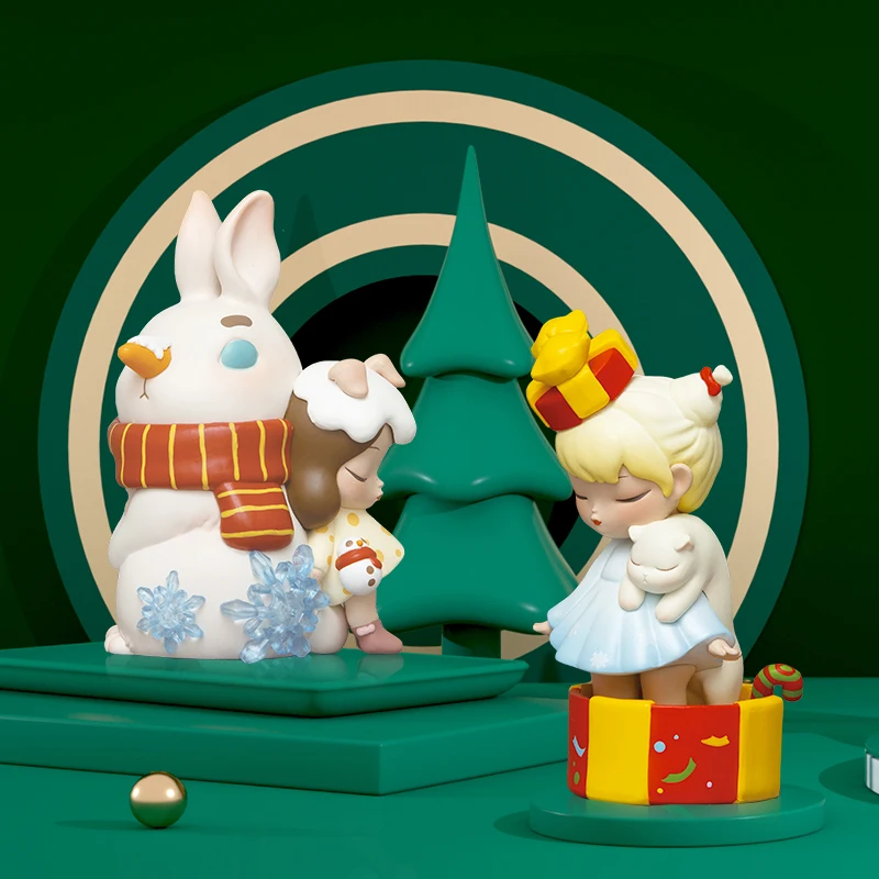 

HomeDecor White Night Fairy Tale Christmas Snow Song Series Blind Box Random Surprise Toy Christmas Gift Sorpresa Box for Friend