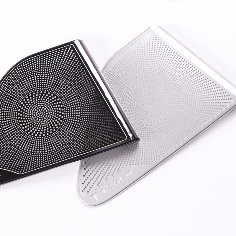 Чехол для автомобильной двери колонки металлическая эмблема значок-наклейка Tesla