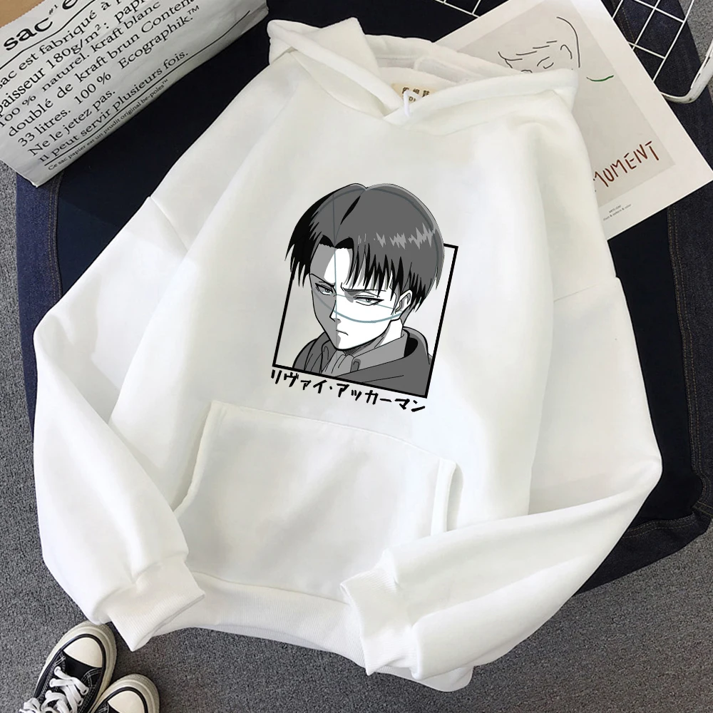 

Hot Anime Attack on Titan Hoodie Cartoon Print Sweatshirt Vintage Chic Streetwear Men Harajuku Causal Tops Fashion Clothes