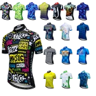 KEYIYUAN 2021 Мужская велосипедная майка с коротким рукавом, летняя велосипедная одежда для горных велосипедов, быстросохнущая велосипедная рубашка