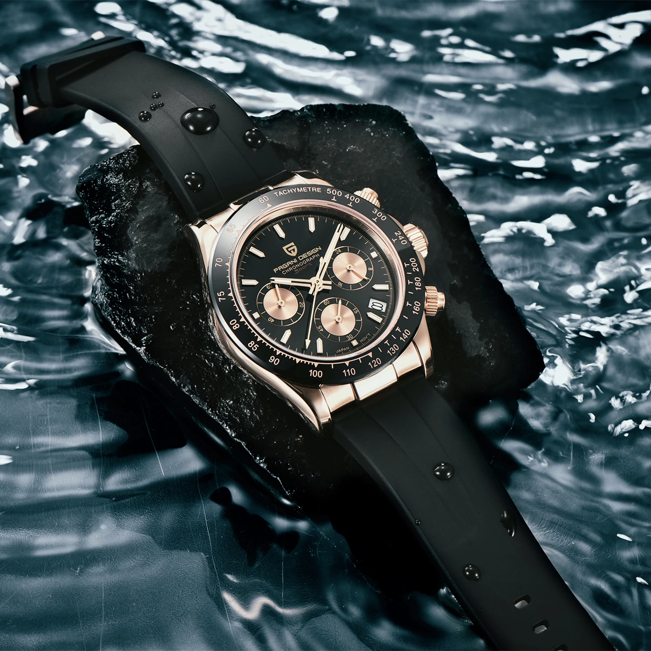 

PAGANI DESIGN Men's Quartz Watch Sports Watches Men Luxury Gold Business Wristwatch Stainless Steel Sapphire Waterproof Clock