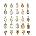 10 шт., блестящие кристаллы AB для акриловых ногтей, 5 видов искусственных подвесок, ювелирные изделия для гель-лака, аксессуары для ногтей