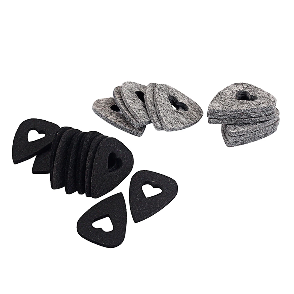 10 шт. шерстяная фетровая гитара в форме сердца для бас-гитары укулеле | Спорт и