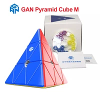 gan pyramid m magnetic 3x3x3 magic cube 3x3 speed pyramid cube enhanced core positioning ges magnets cubo mgaico kids toys