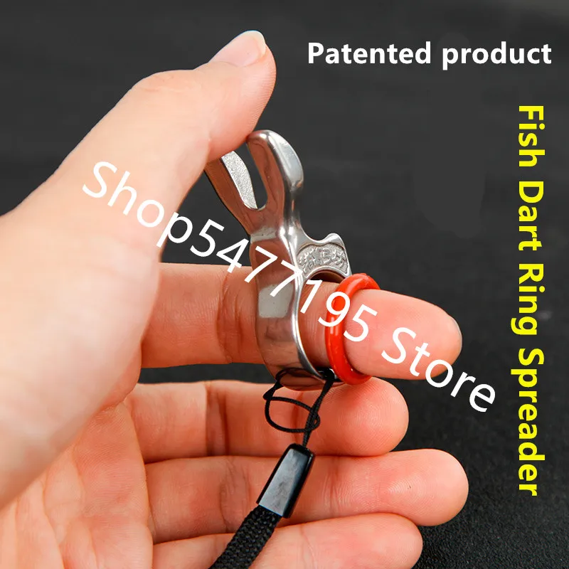 1 шт. Рогатка из нержавеющей стали для стрельбы рыбы пальчиковая Рыбалка Дротика