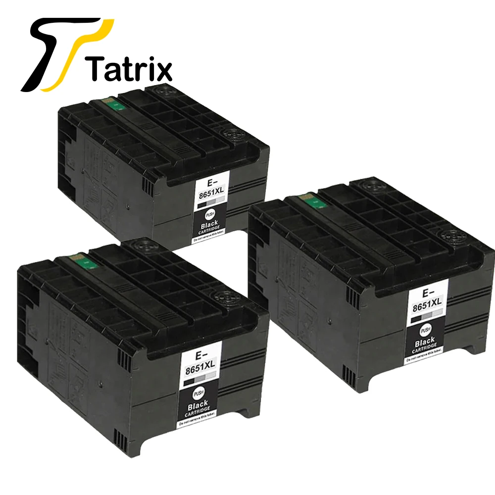 Tatrix 3 шт. полные чернила совместимые с Epson T8651 T8651XL для resources Pro WF M5190DW BAM