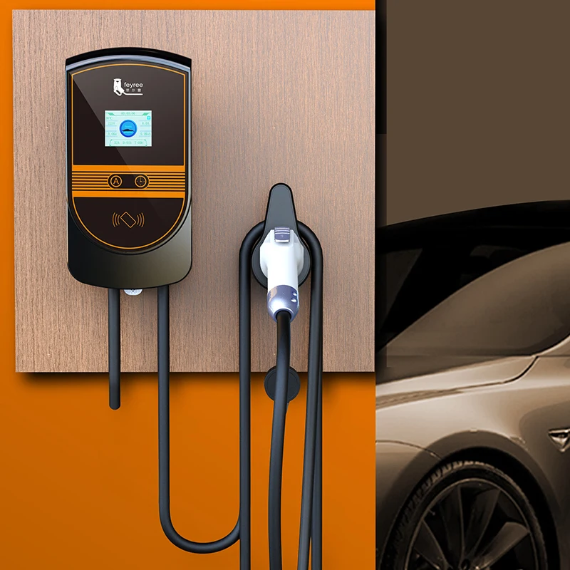 Feyree EVSE Wallbox J1772 адаптер тип 1 кабель 32A 7.6KW EV зарядное устройство 2 настенная