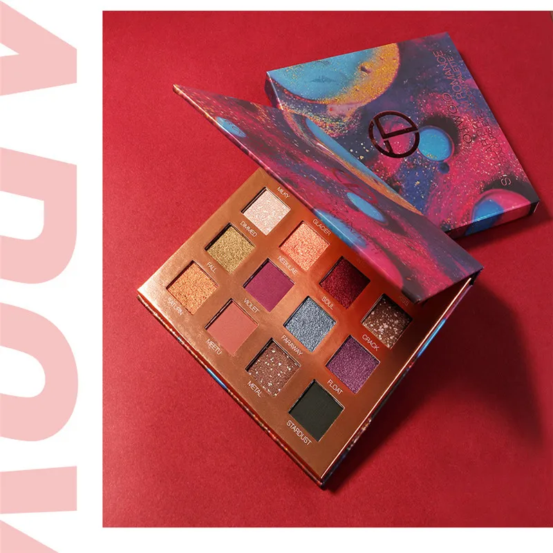 Набор для макияжа пигментированная палитра теней век косметическая пудра блеск