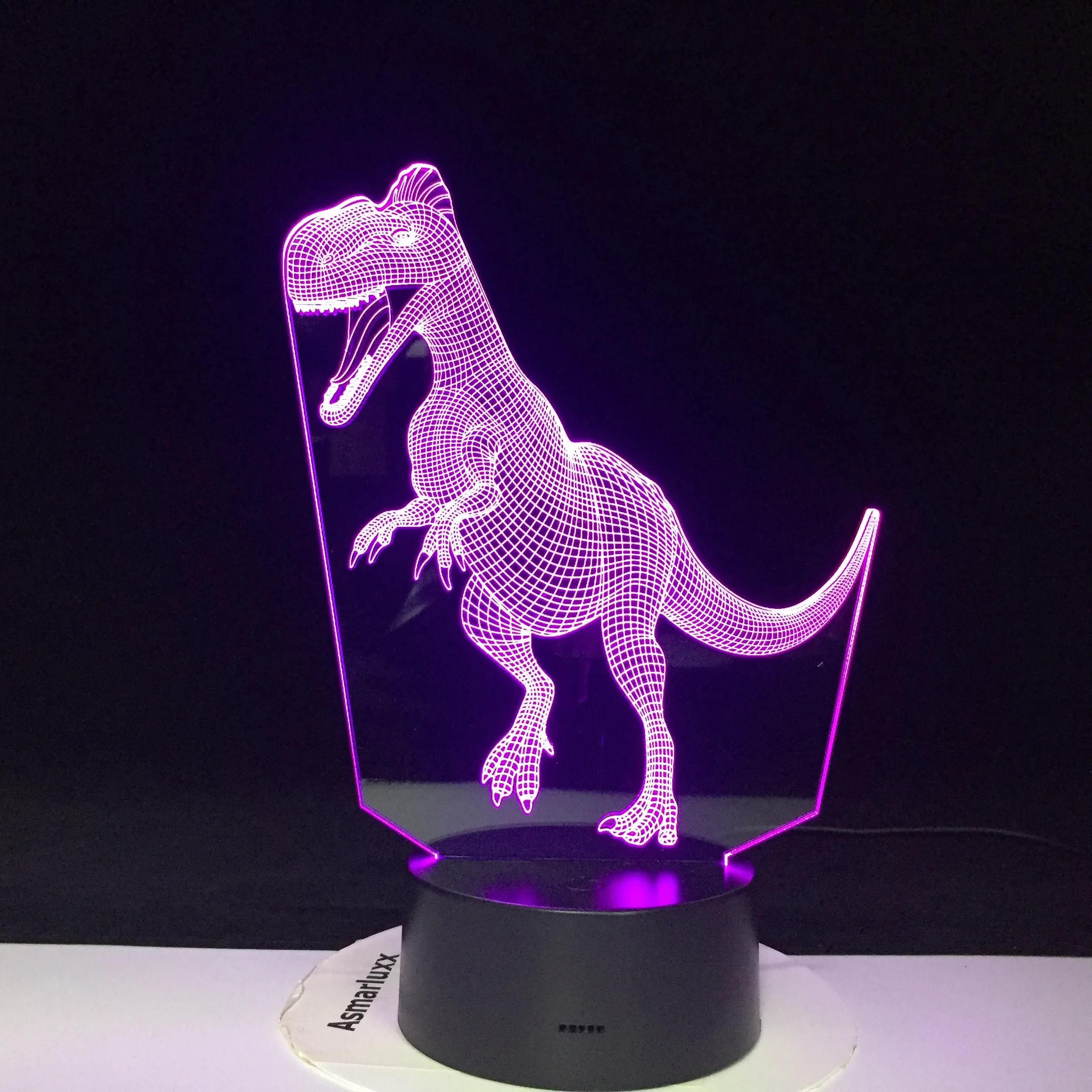 Мультидинозавр тема 3D лампа Детский День Рождения Вечеринка светодиодный ночник