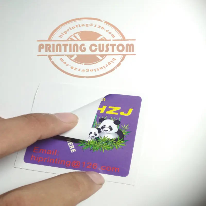 2x2 дюйма белая виниловая наклейка печать на заказ/kiss cut sticker