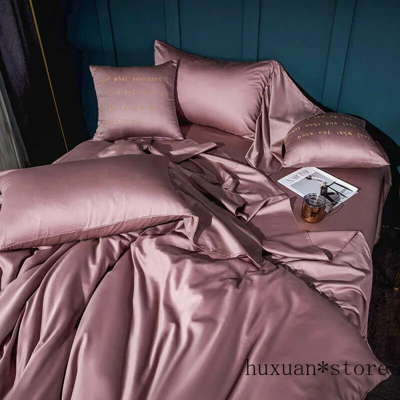 

Solid Color Long Ruffle Duvet Cover Egyptian Cotton Queen King Bedding Bed Sheet Comforter Bedding Sets Queen