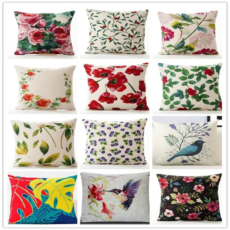 Искусственная подушка в виде кактуса монстера фламинго птица цветок Детская