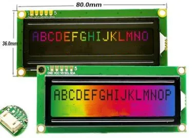 5P/4PIN 1602 O ЖК дисплей экран AIP31068L контроллер RGB подсветка 3 5V интерфейс IIC MPU|lcd pr|lcd bus