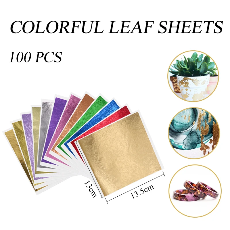 

13x13,5 см черный Фольга Бумага сусальное золото лист в декоративно-прикладного искусства мебельный гвоздь украшения картина ЗПТ