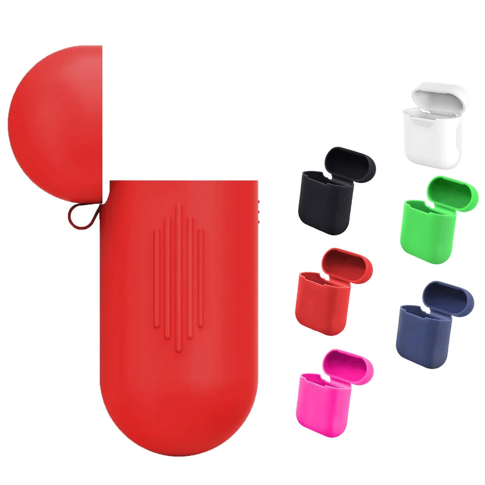 Силиконовый чехол для переноски Vococal чехол-сумка Apple Airpods Air Pods 1 2 беспроводные