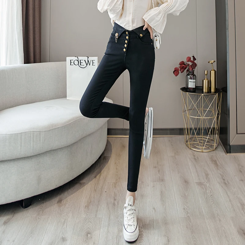 

Cheap wholesale 2021 spring autumn new fashion casual Popular long women Pants woman female OL pants women At901