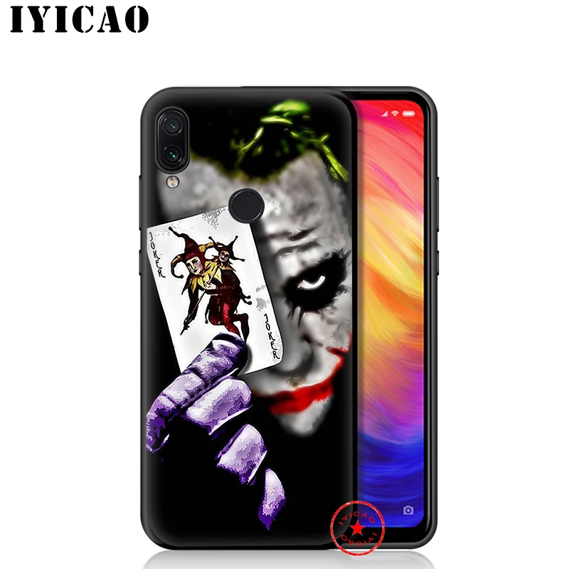 IYICAO Бэтмен Джокер из &quotТемного рыцаря&quot Мягкий чехол для Xiaomi Redmi Note 8 7 6 5 Pro 5A 4X