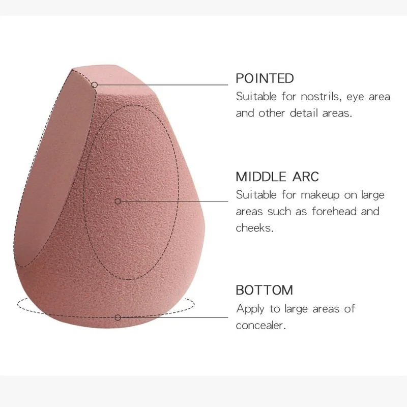 

Makeup Sponge Professional Cosmetic Puff Multiple sizes For Foundation Concealer Cream Make Up Soft 2-8pcs Sponge Puff Wholesale