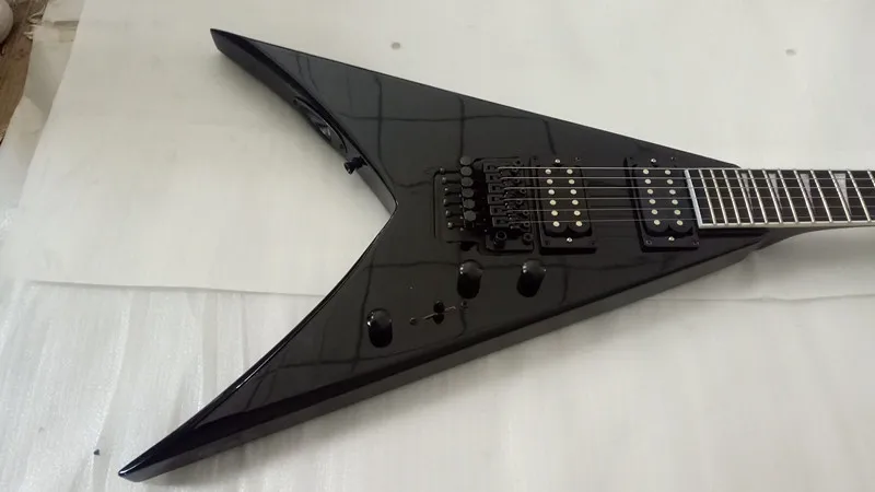 Фото Горячая Распродажа, Высококачественная электрическая гитара в форме черного гриба, поддержка электрической гитары на заказ, бесплатная доставка №1