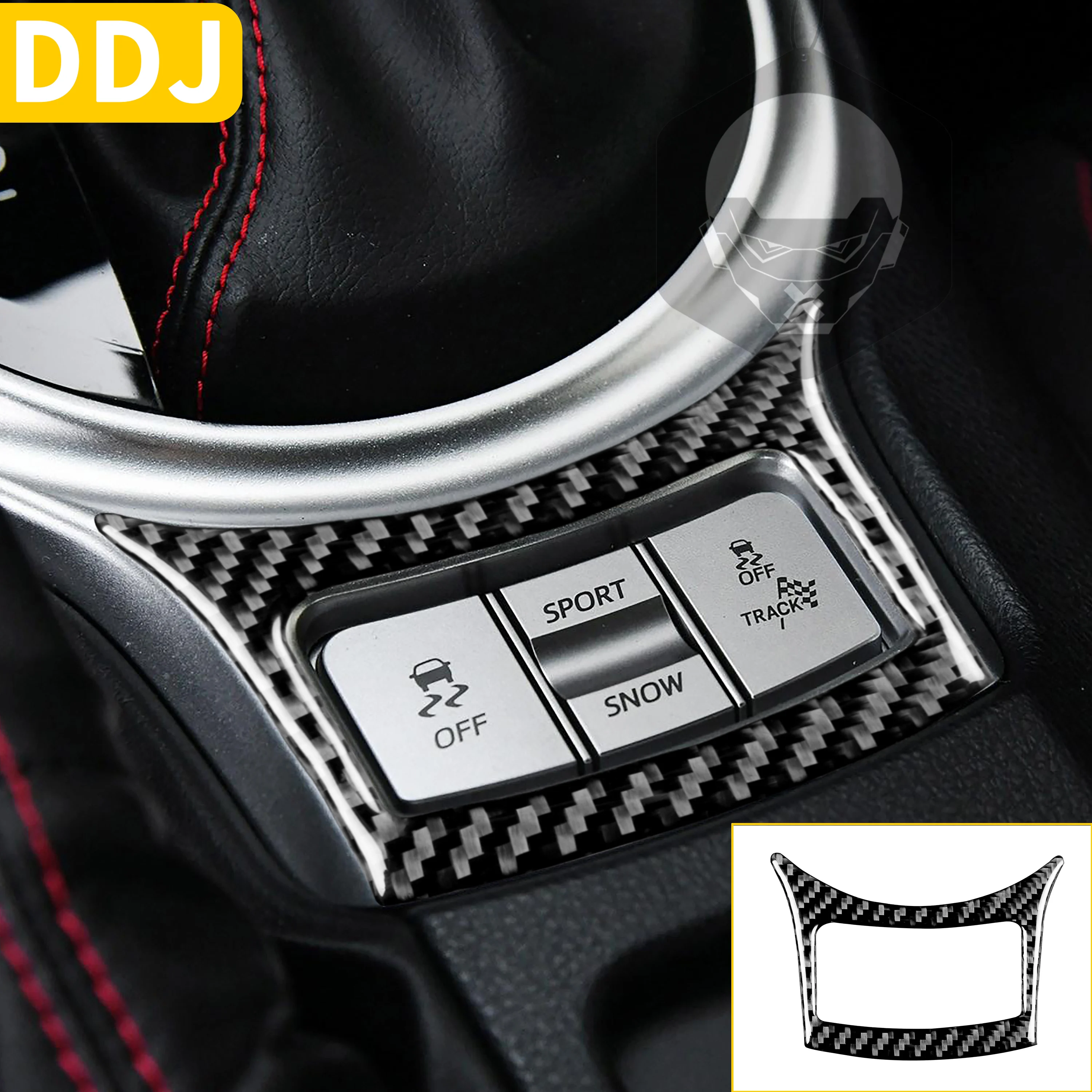 

Аксессуары из углеродного волокна для Subaru BRZ, Toyota 86, GT86 2017-2019, автомобильная центральная консоль, кнопка выключения, рамка, наклейка для интер...