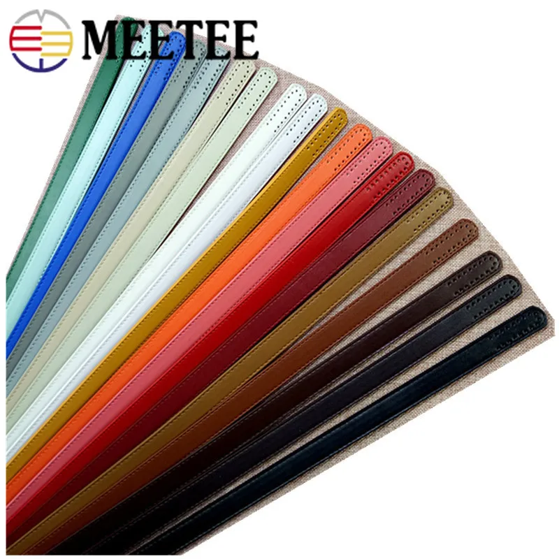 Meetee 65x1.8cm PU Bag Belt Strap Adjustable Chain Leather Handle Buckle for Handbag DIY Crafts Handmade Accessories BF235 | Дом и сад