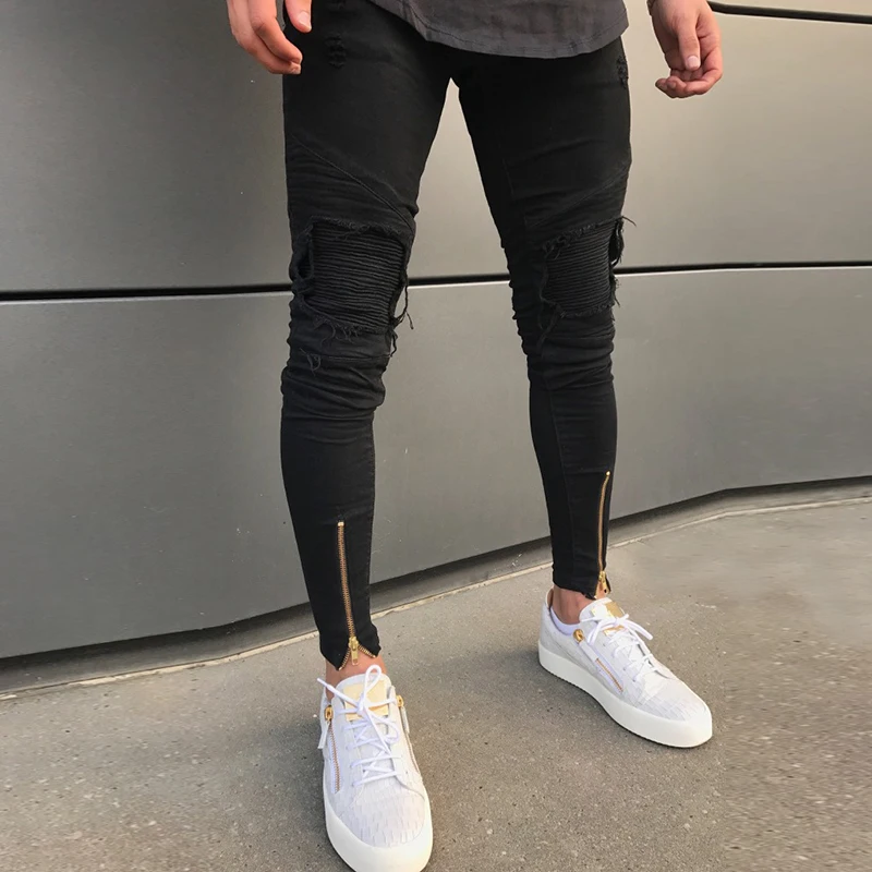 VOMINT Для мужчин's джинсы для женщин в европейском стиле высокого уличная мода