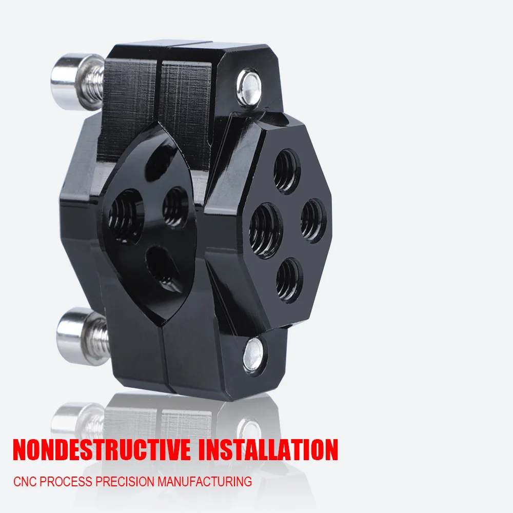 1pc Motorcycle Stent 17-32mm Bracket Bumper Clamp Auxiliary Spotlight headlight Clip Light Decoration Modification Accessories - купить по