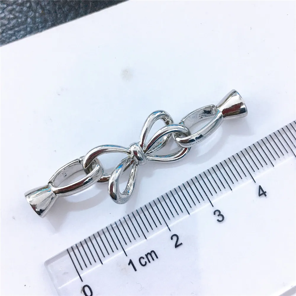 

Jewelry Making Supplies High Quality Copper Zirconia Rhinestone Findings DIY Long Pearls Necklace Pendant Accessories Spacers