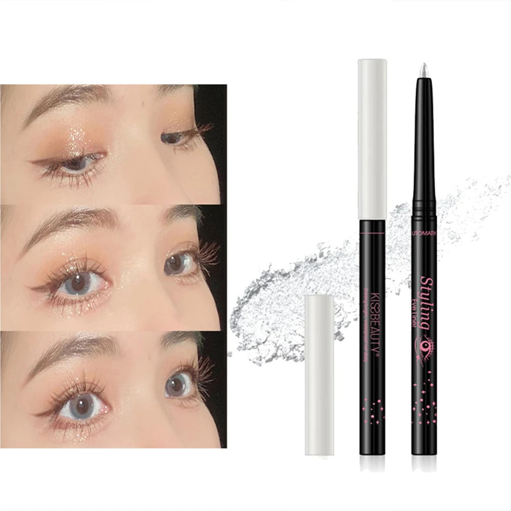 

1 шт. автоматический вращающийся карандаш для шелкопряда, шелкопряда, Перламутровые тени для век, ручка, водостойкие блестящие тени для век, ...