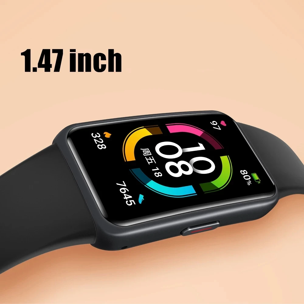 Новый оригинальный Смарт-браслет Honor Band 6 NFC 1 47 дюйма цветной AMOLED браслет с