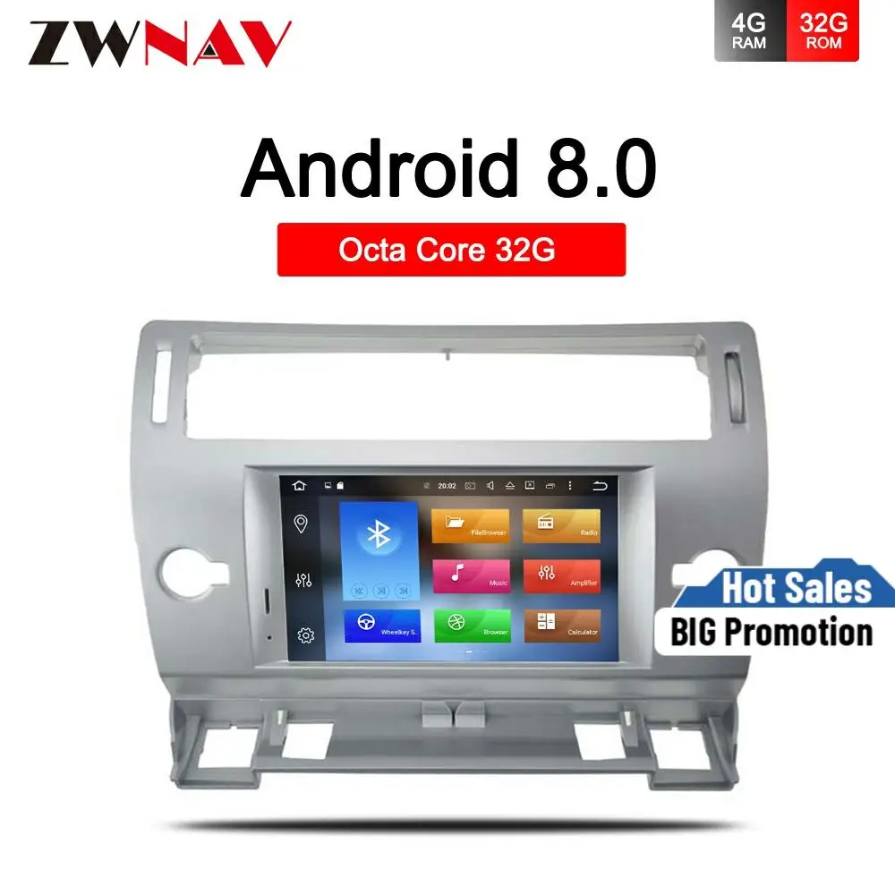 4 + 32G Android 9 0 Автомобильный GPS dvd стерео для Citroen C4 Quatre Triumph 2004 2012 автомобильный Радио