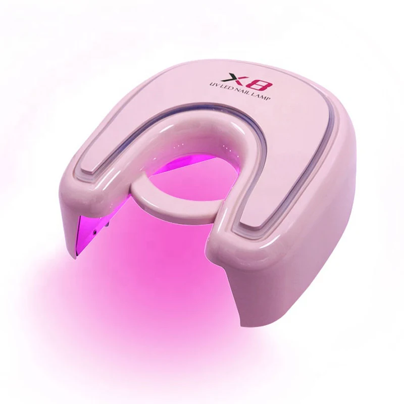48w Red Light Rechargeable LED Nail Lamp for Curing Nail Gel Nail Art Lamp Cordless Pedicure with USB Port Portable Charging 48w