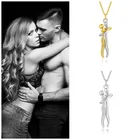 Новинка 2021, лидер продаж, ожерелье для объятий, подарок на день Святого Валентина, годовщину пары, модное крутое ожерелье с подвеской в стиле панк для женщин и мужчин