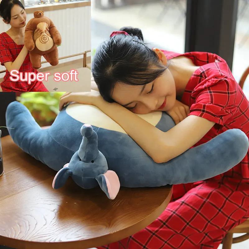 

1pc Tiny Head Teddy Bear Plush Toy Stuffed Small Head Big Muscle Body Raccoon Frog Elephant Boyfriend Hug Pillow Back Cushion