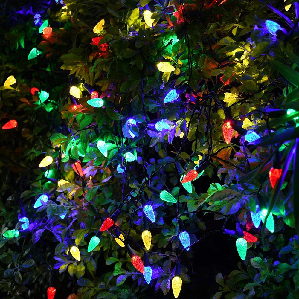 Клубника гирлянда. Multicolor christmas lights. Клубника гирлянда. C гирлянда. Электрическая светодиодная гирлянда 5м (код#6312).