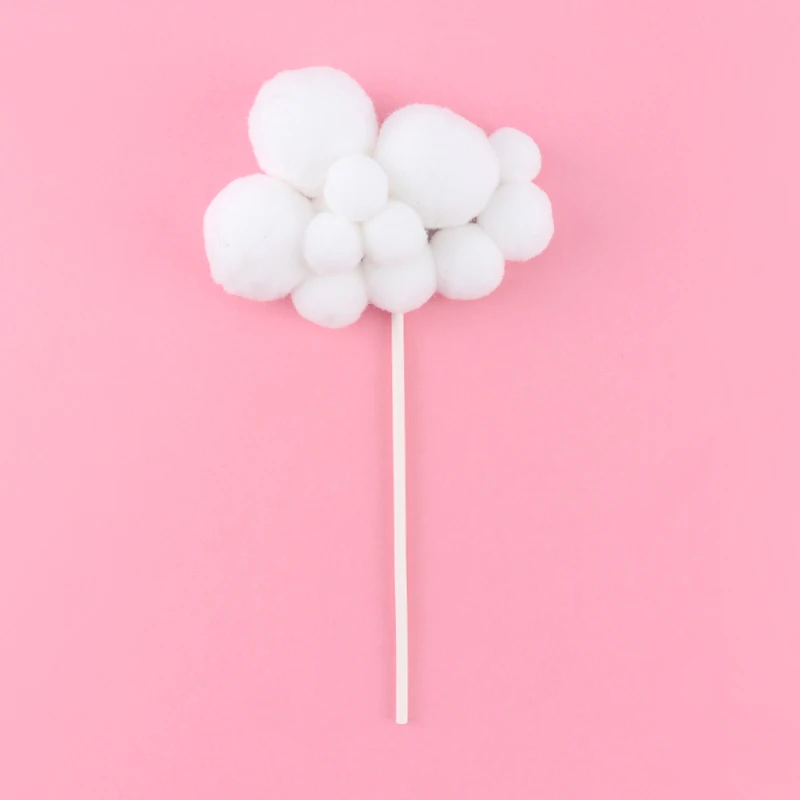 white cloud 1pcs Cakelove Радуга Единорог торт Топпер облако флажки для торта на день рождения Дети сувениры декорирование тортов капкейк Топпер для свадьбы десерт - Цвет: white cloud 1pcs