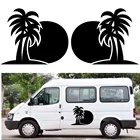 Универсальная машинка для дома, наклейки и кокосовой пальмы для гамак с защитой от солнца дом на колесах караван мотор Графический виниловый комплект