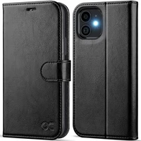 wallet case black leather for iphone 12 mini 12 pro max flip