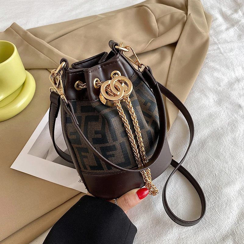 

Cute Classic Designer Bucket Women's Bag High Quality Brand Luxury Shoulder Female Crossbody Bags For Women Small Kawaii Handbag