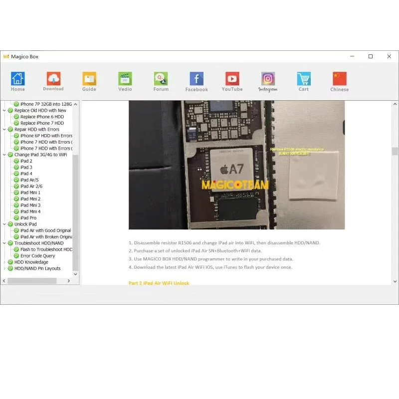 Magico Box Nand Programmer NAND инструмент для ремонта чтения и записи Обновление памяти IP-бокс