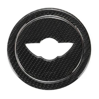 carbon fiber steering wheel stickers cover trim for bmw mini cooper s jcwr55 r56 r57 r58 r59 r60 r61 2007 2013
