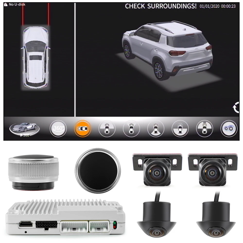 

Car 360°3D panoramic camera DVR bird's-eye view system supports Korean, Japanese, English,and is suitable for IX35 Sonata Tucson