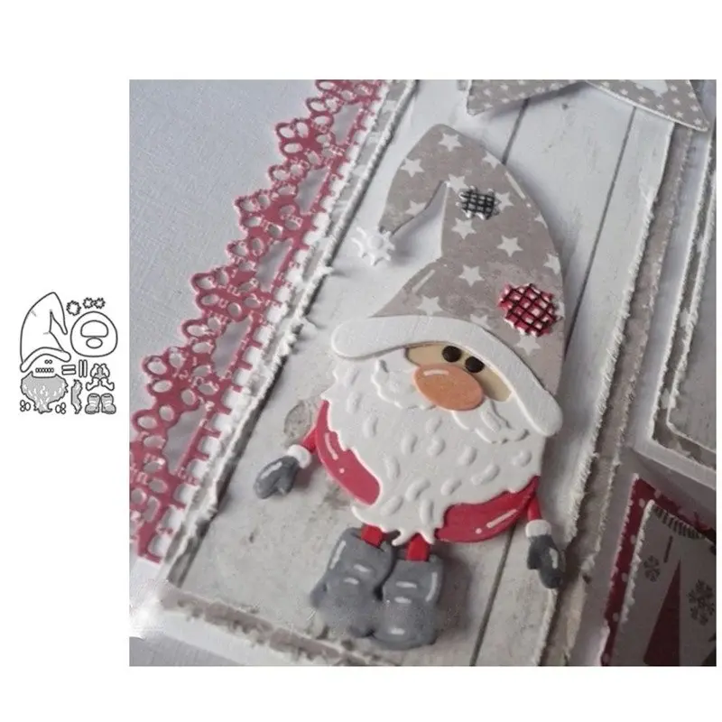 Штампы и штампы Дед Мороз для скрапбукинга Новые поступления металлические