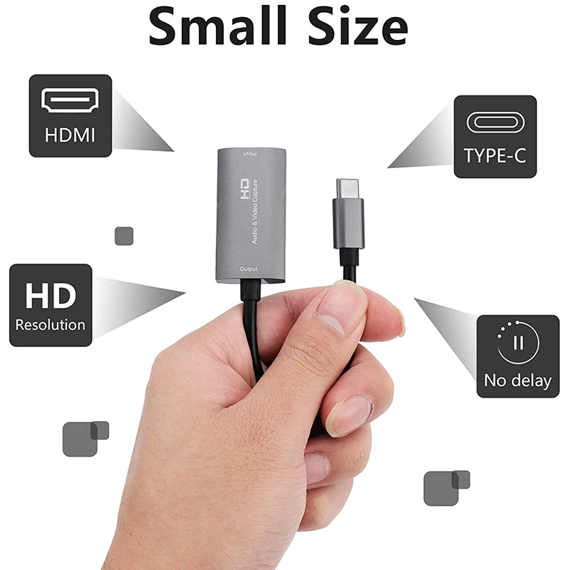 Карта видеозахвата Аудио-видео HD-видеозахват видео HD-USB для записи высокой