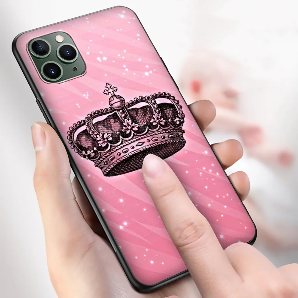 Чехол T154 с короной принцессы для iPhone 13 12 Mini 11 Pro XS Max XR X 8 7 6 6S Plus 5 фотоблей 2020 |