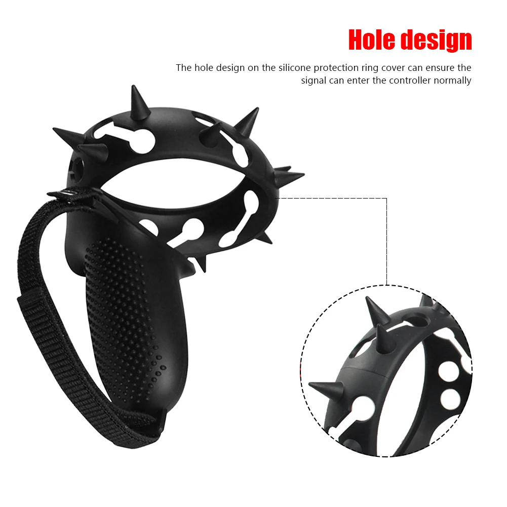 

2pcs VR Silicone Anti-Slip Touch Controller Cover Full Protective Sweat-Proof Case Handle Grip Full Case for Oculus Quest 2 VR